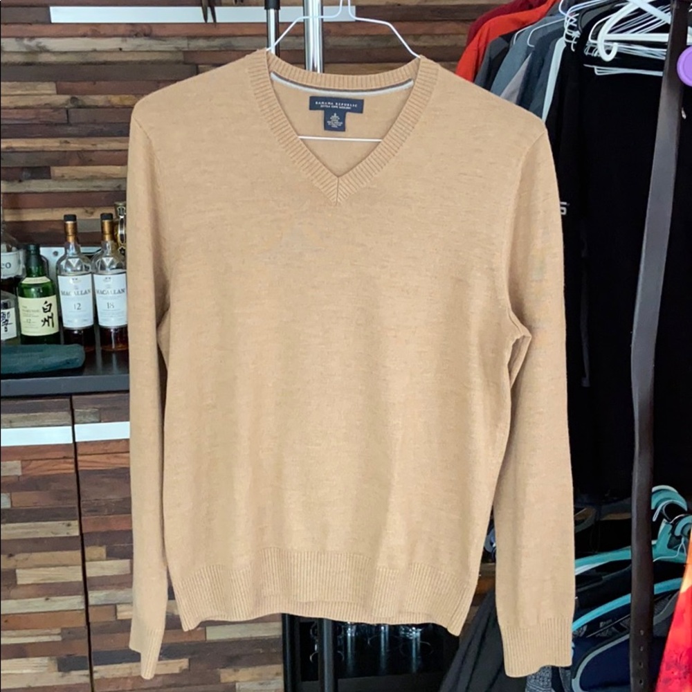 BR tan sweater